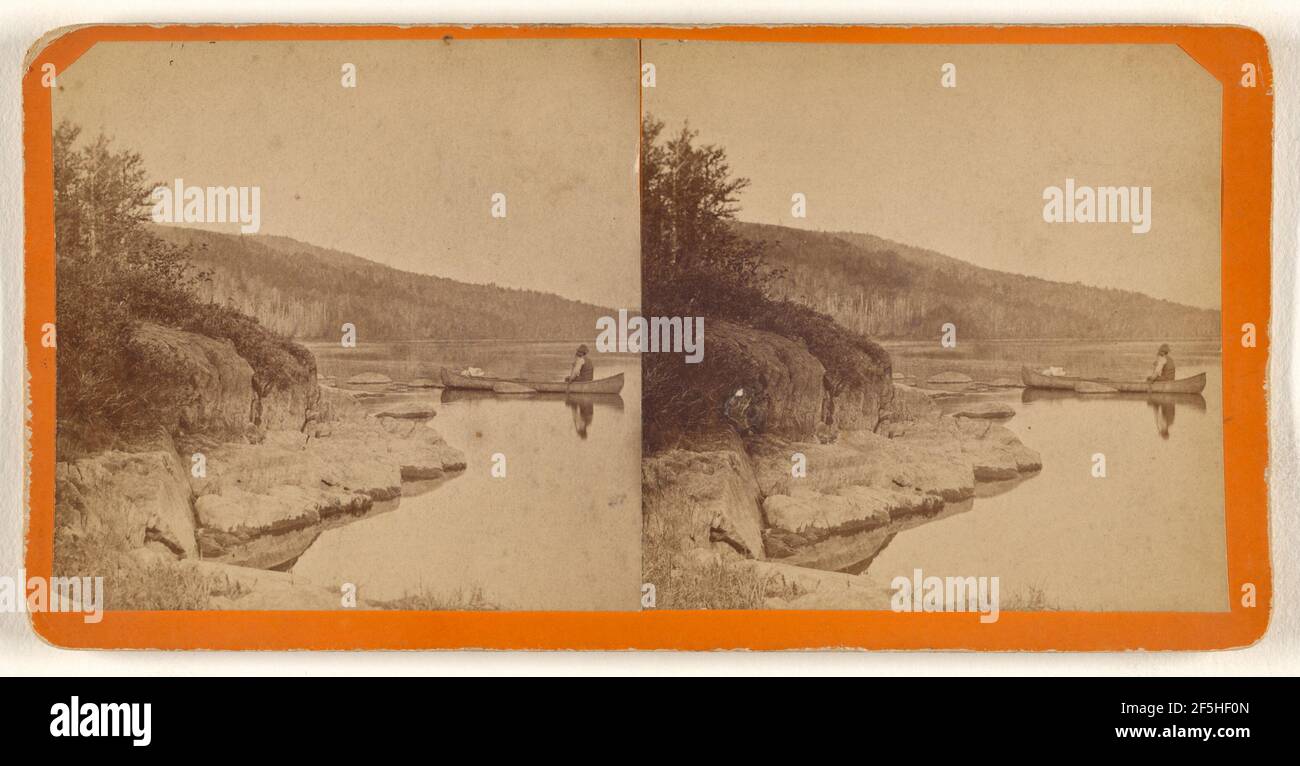 Lago Teniscouta, Quebec, Canada. George T. Taylor (canadese, attivo 1870 anni) Foto Stock