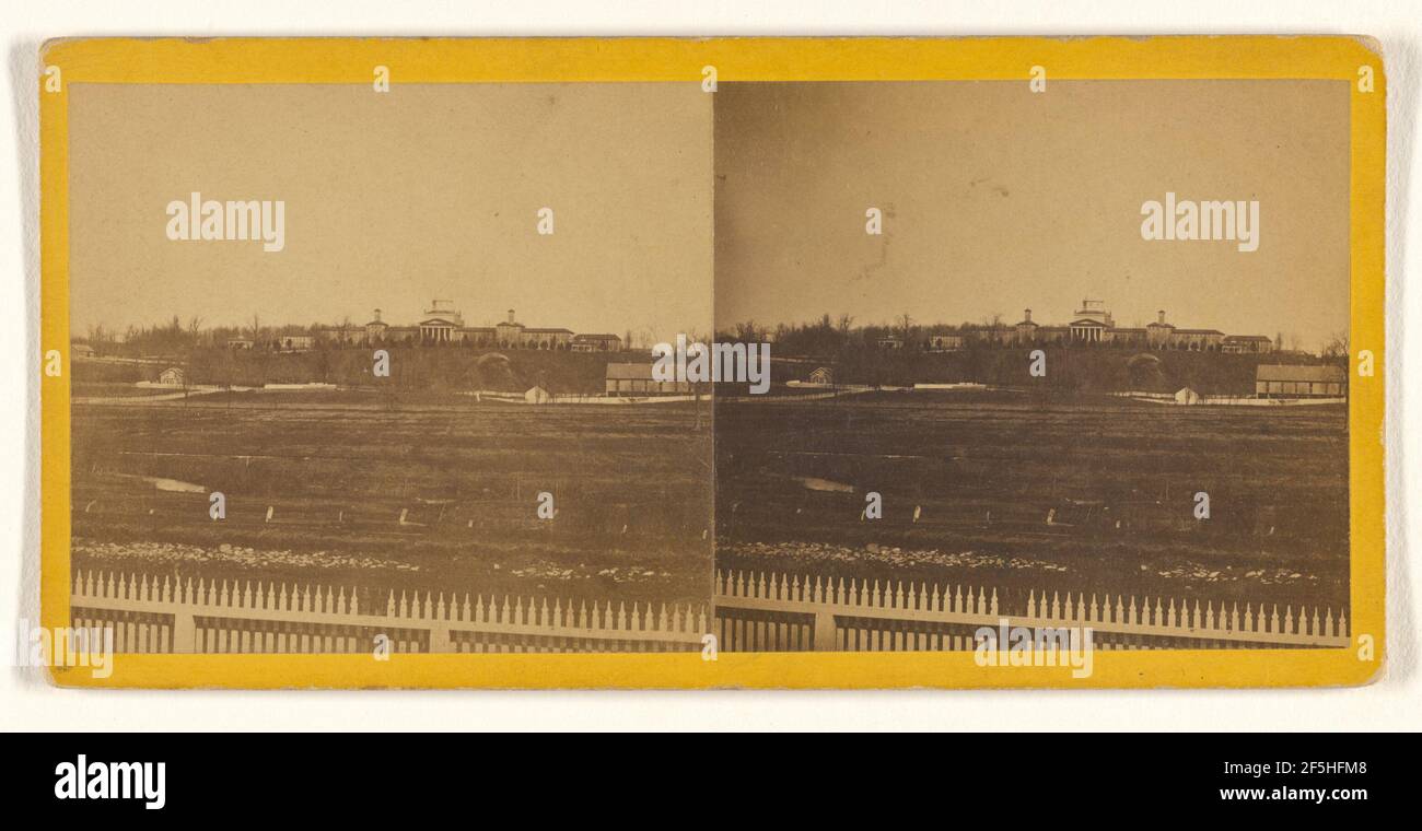 Asilo lunatico di Stato, Harrisburg.. William T. Purviance (americano, attivo dal 1860 al 1870) Foto Stock
