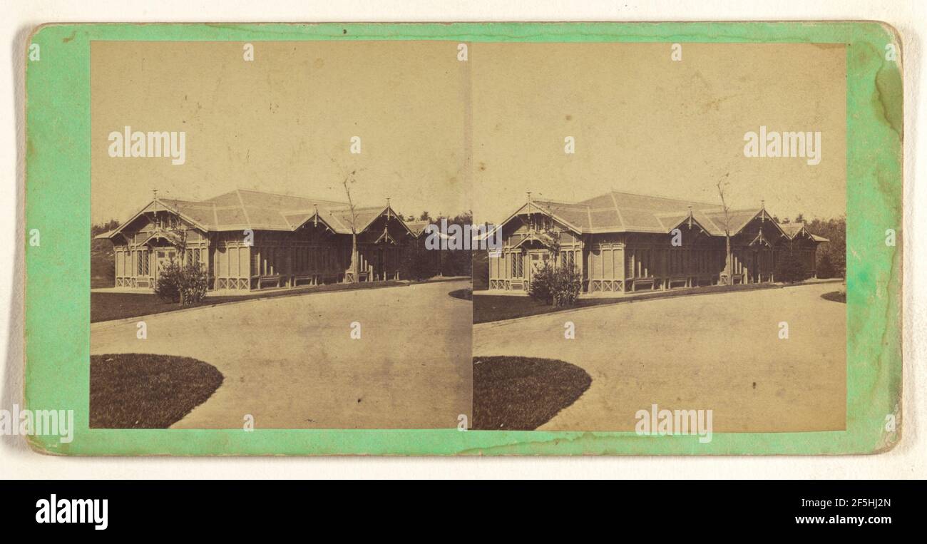 The Menagerie, Central Park, New York. Gustavus W. Pach (americano, nato in Germania, 1845 - 1904) Foto Stock