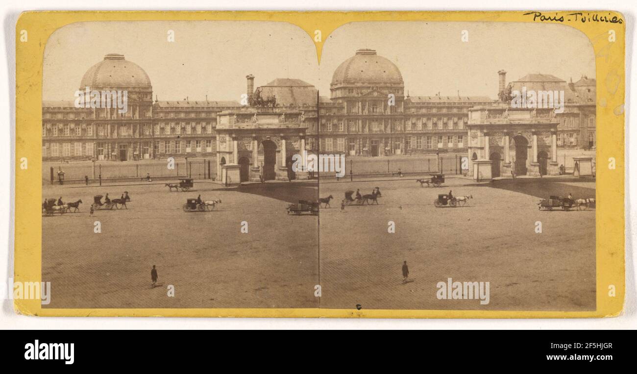 Vue Instantanee di Parigi. Place et Arc de Triomphe du Carrousel.. Produttore sconosciuto, francese Foto Stock