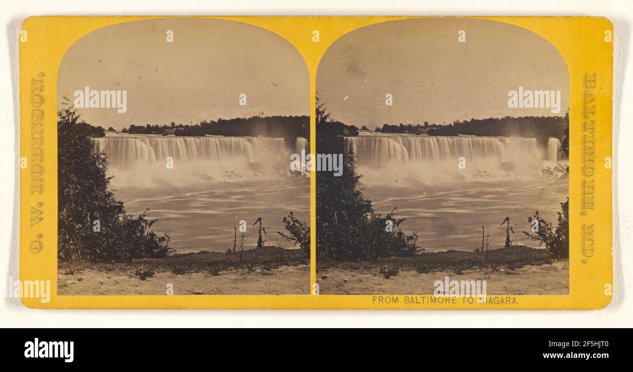 Caduta americana dal Canada Shore.. G.W. Robinson (americano, attivo 1870 anni) Foto Stock