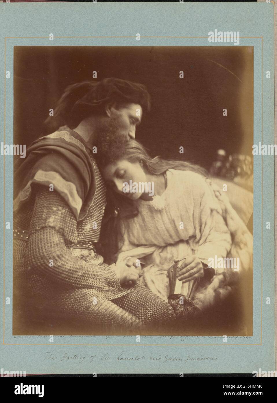 La separazione di Sir Lancelot e della regina Ginevra. Julia Margaret Cameron (inglese, nato India, 1815 - 1879) Foto Stock