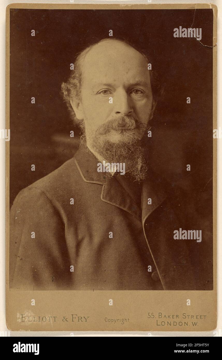 Alegernon Charles Swinburne (1837 - 1909). Elliott & Fry (fondata nel 1863, sciolta nel 1963) Foto Stock