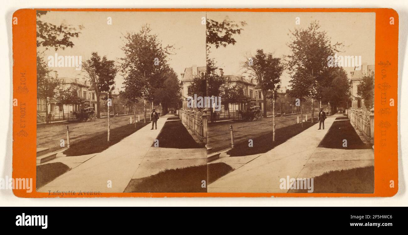 Lafayette Avenue. Detroit, Michigan. James A. Jenney (americano, attivo nel 1870) Foto Stock