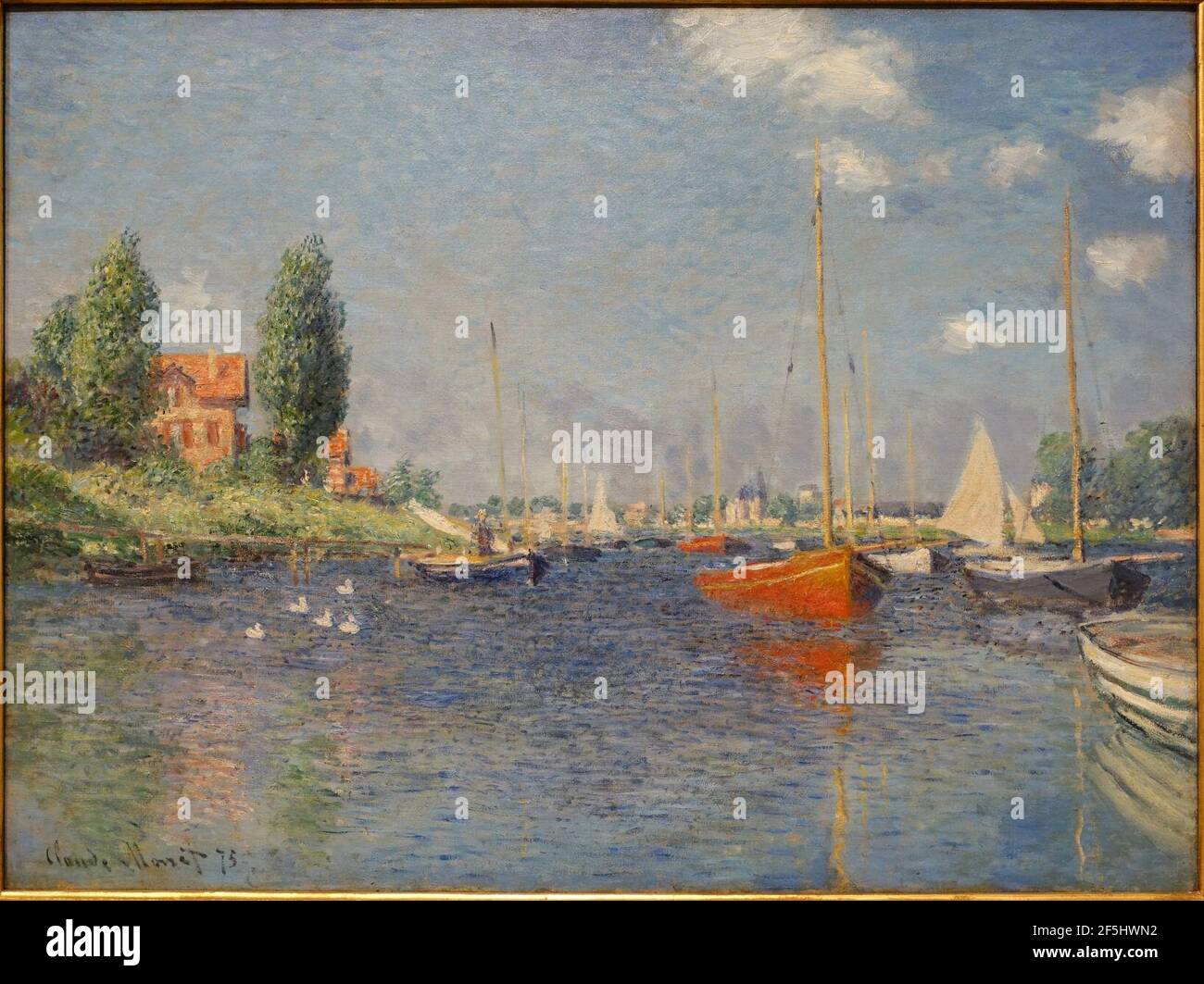 Red Boats, Argenteuil, di Claude Monet, 1875, Foto Stock