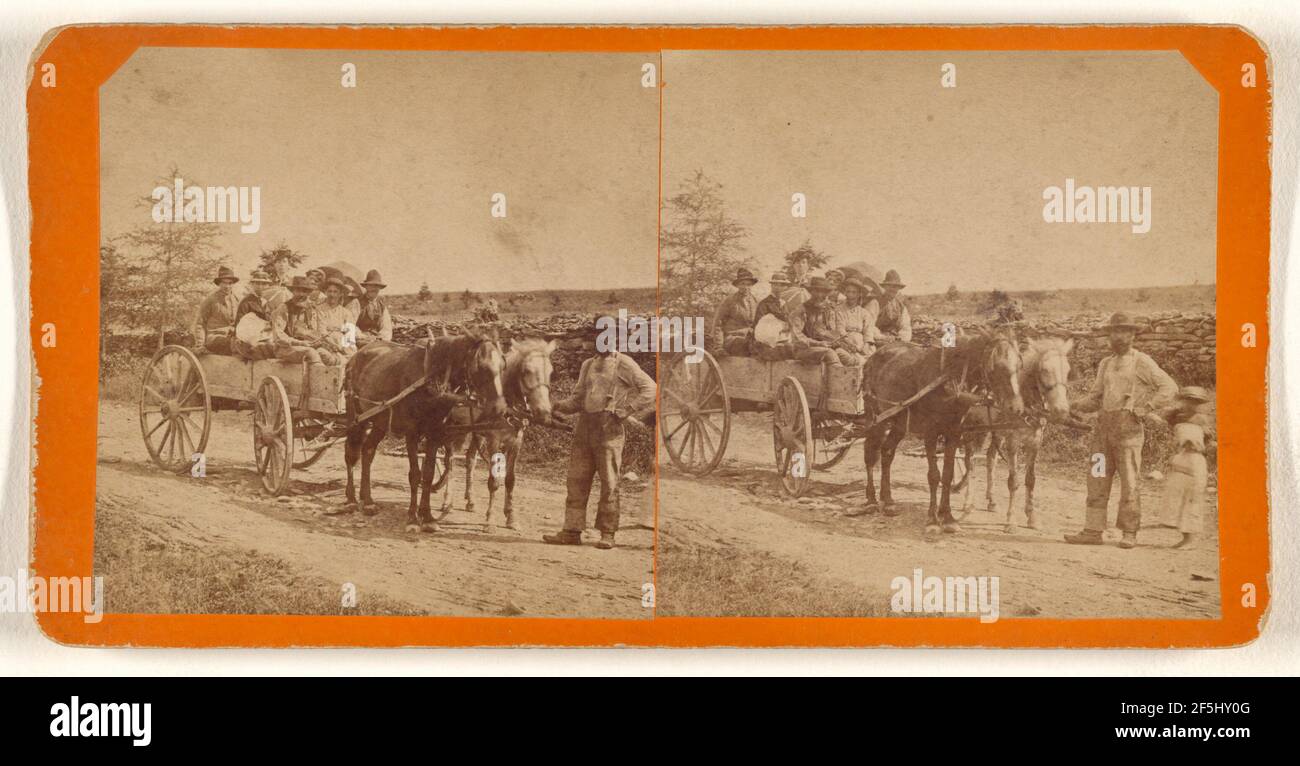 Festa nuziale francese, possibilmente a New Brunswick, Canada. George T. Taylor (canadese, attivo 1870 anni) Foto Stock