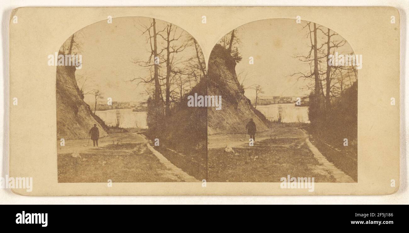 Cascate del Niagara, come visto dal lato del Canada. Produttore sconosciuto, canadese Foto Stock