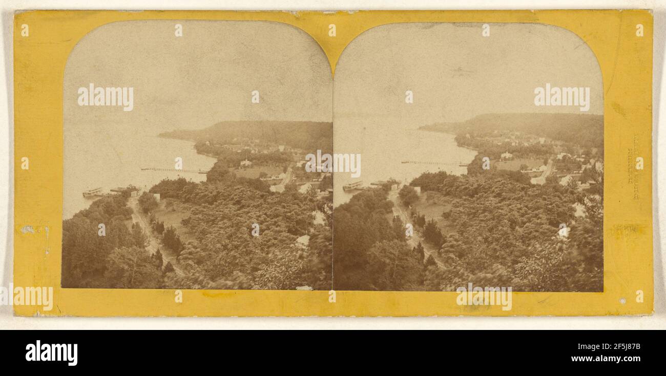 Fort Lee - fiume Hudson. Deloss Barnum (americano, 1825 - 1873) Foto Stock