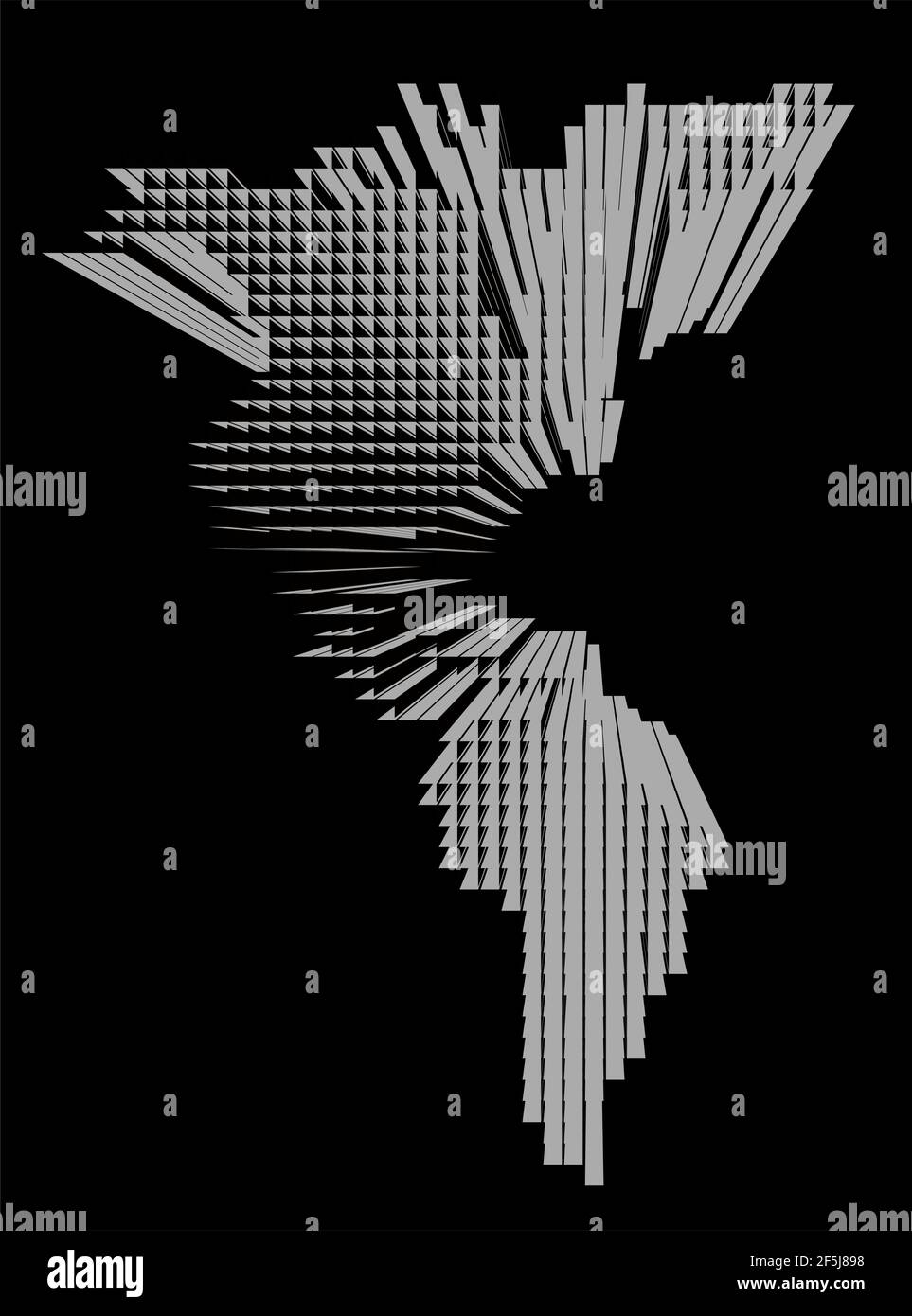 mappa americana di superficie Illustrazione Vettoriale