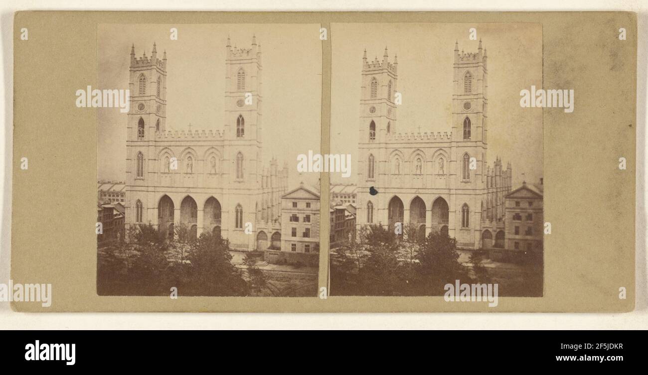 Notre-Dame, Montreal, Canada. A. Boisseau (francese, attivo 1850) Foto Stock