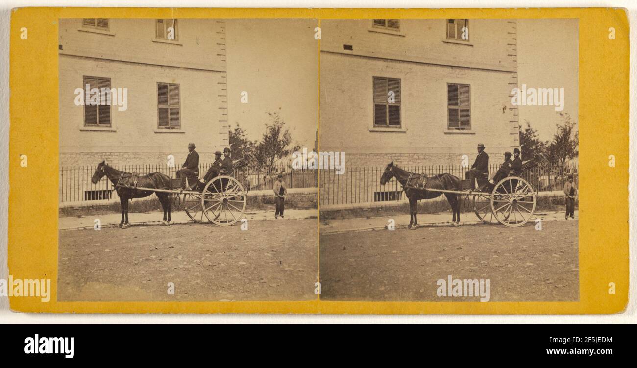 Un Quebec Caleche.. L. P. Vallée (Canada, 1837 - 1905) Foto Stock