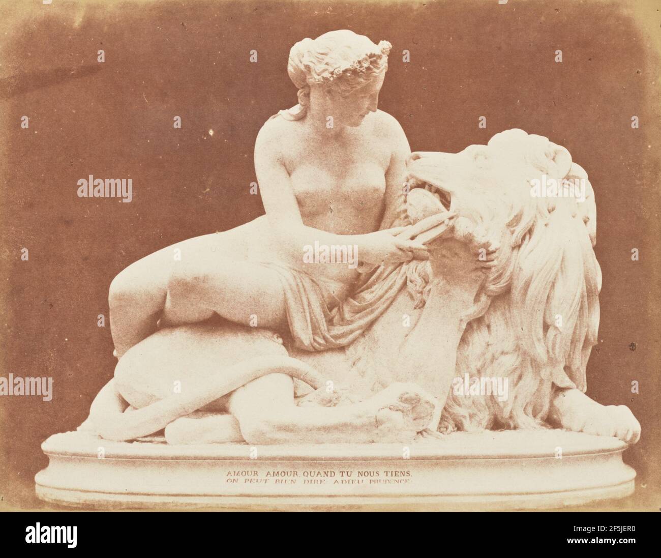 Leone in amore. Hugh Owen (British, 1808 - 1897) Foto Stock