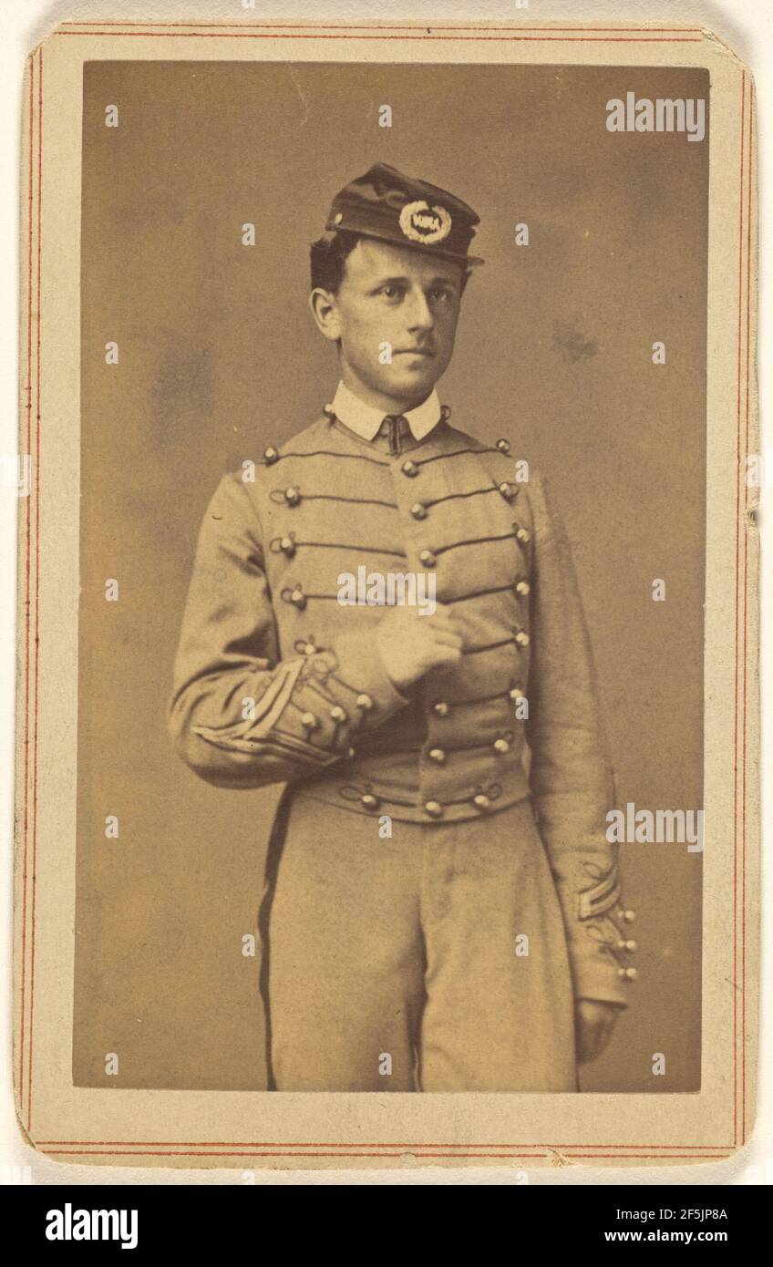 J.C. Post Cadet U.S.M.A. Cadetto di West Point. Charles DeForest Fredricks (americano, 1823 - 1894) Foto Stock