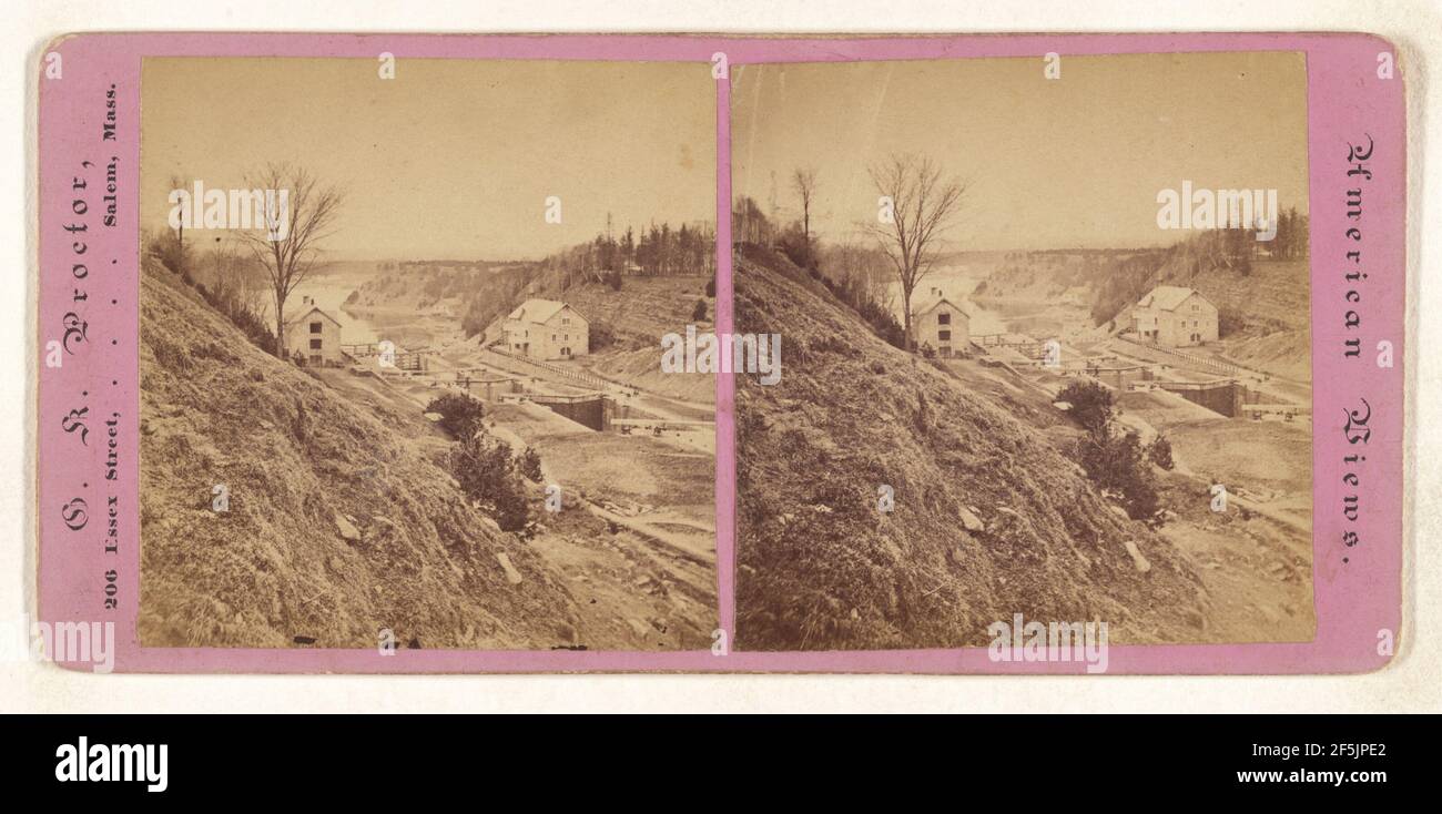 Il canale Rideau della serratura. Canada. G.K. Proctor (americano, morto nel 1882) Foto Stock