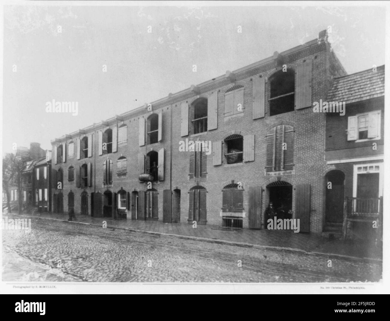 Queen Street warehouse, Alessandria, Va. Foto Stock