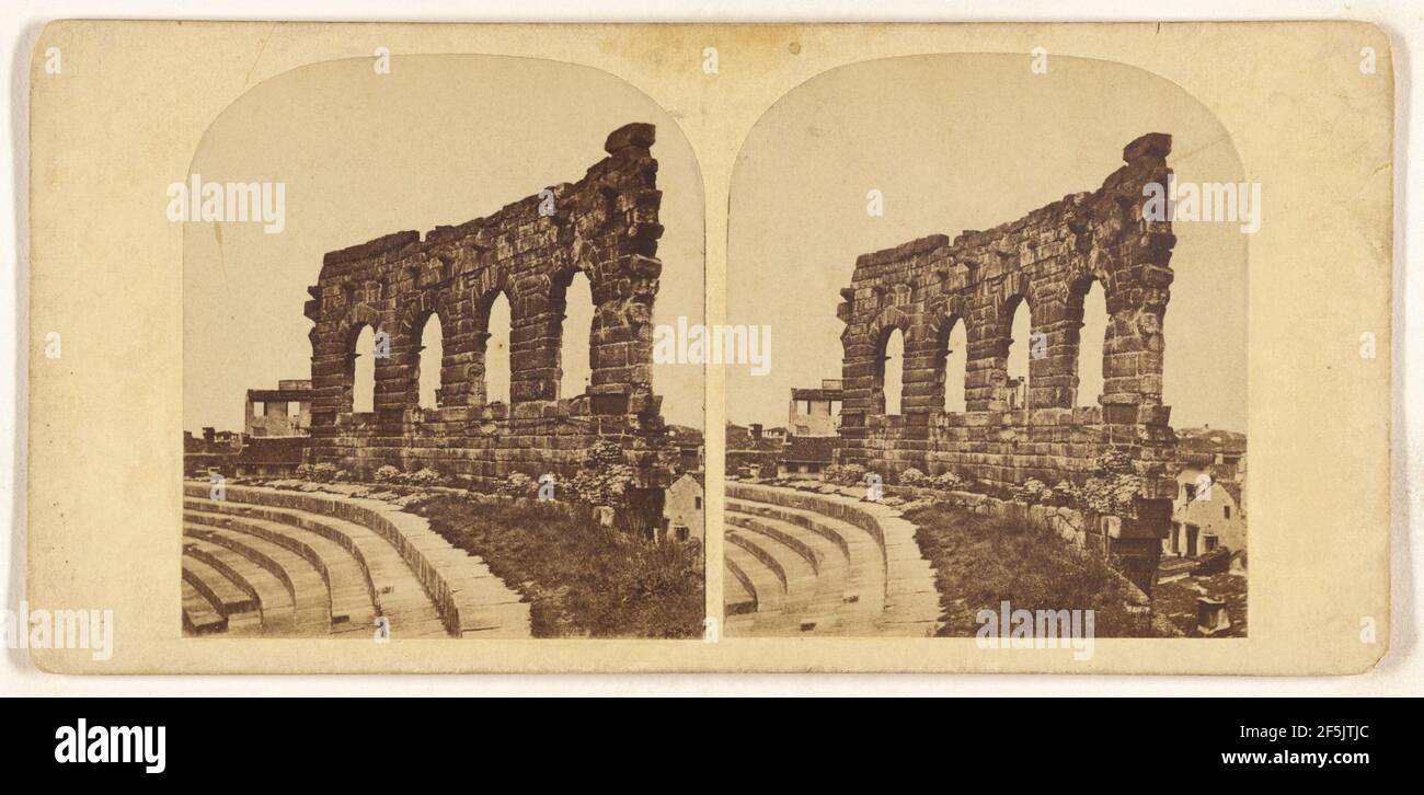 les arenes, Verone. Produttore sconosciuto, italiano Foto Stock