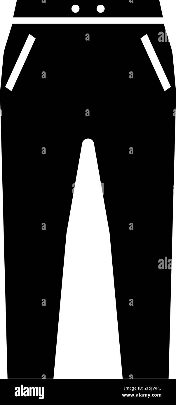 Icona jeans pantalone modello grafico vettoriale Illustrazione Vettoriale