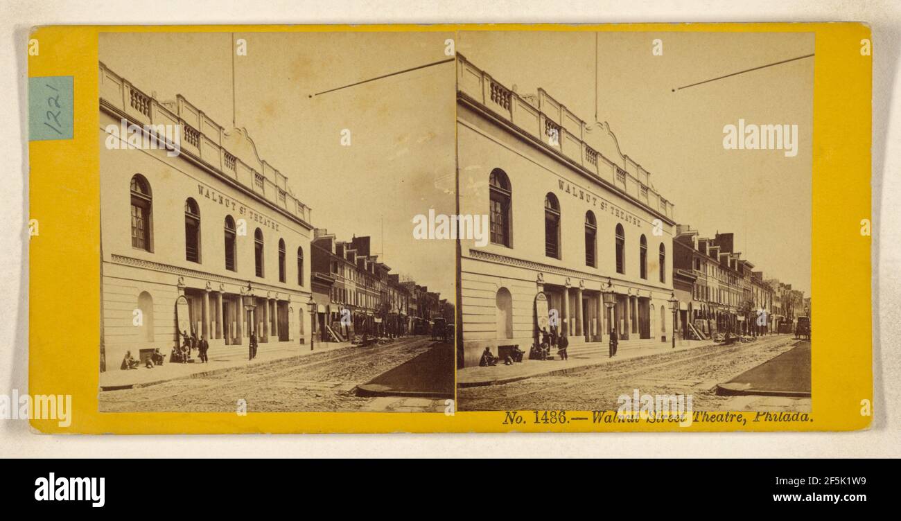 Walnut Street Theatre, Philada.. James Cremer (British, 1821 - 1893) Foto Stock
