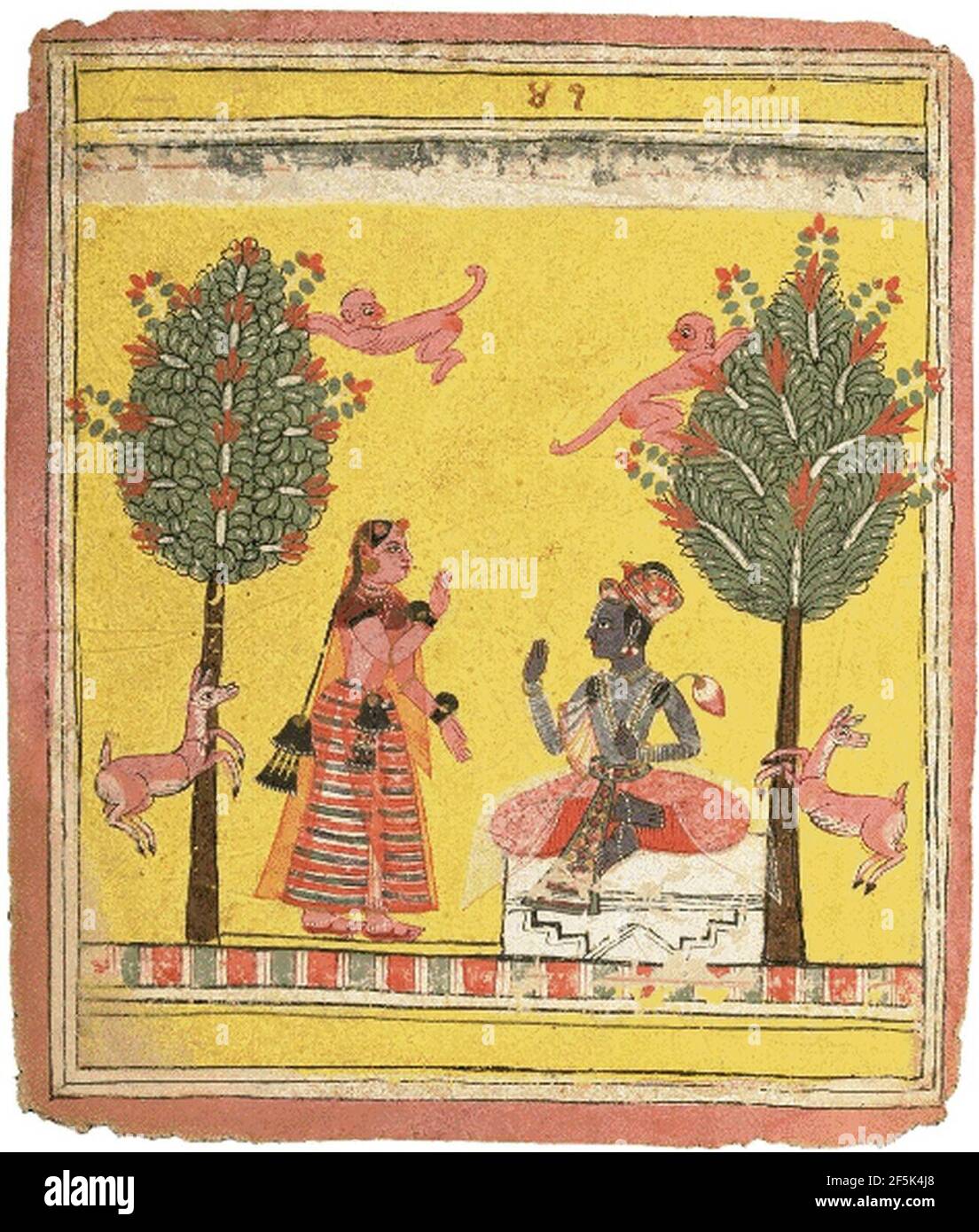 Radha e Krishna 1. Foto Stock