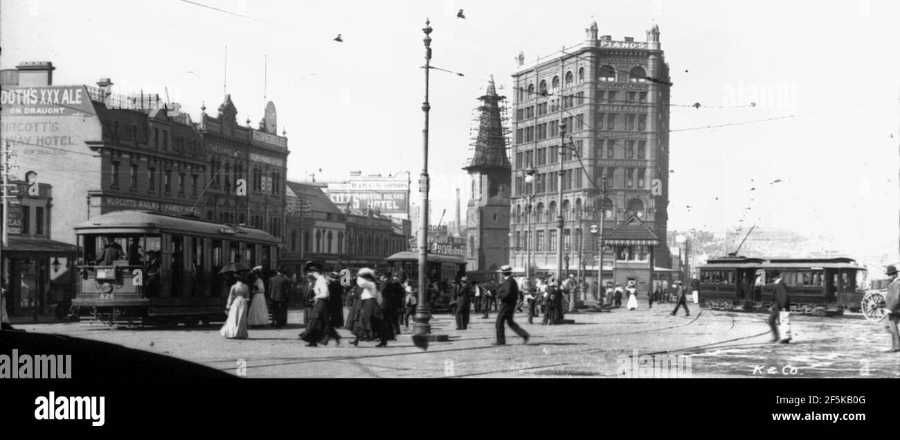 Piazza della Stazione, Kerry e Co, Sydney Foto Stock