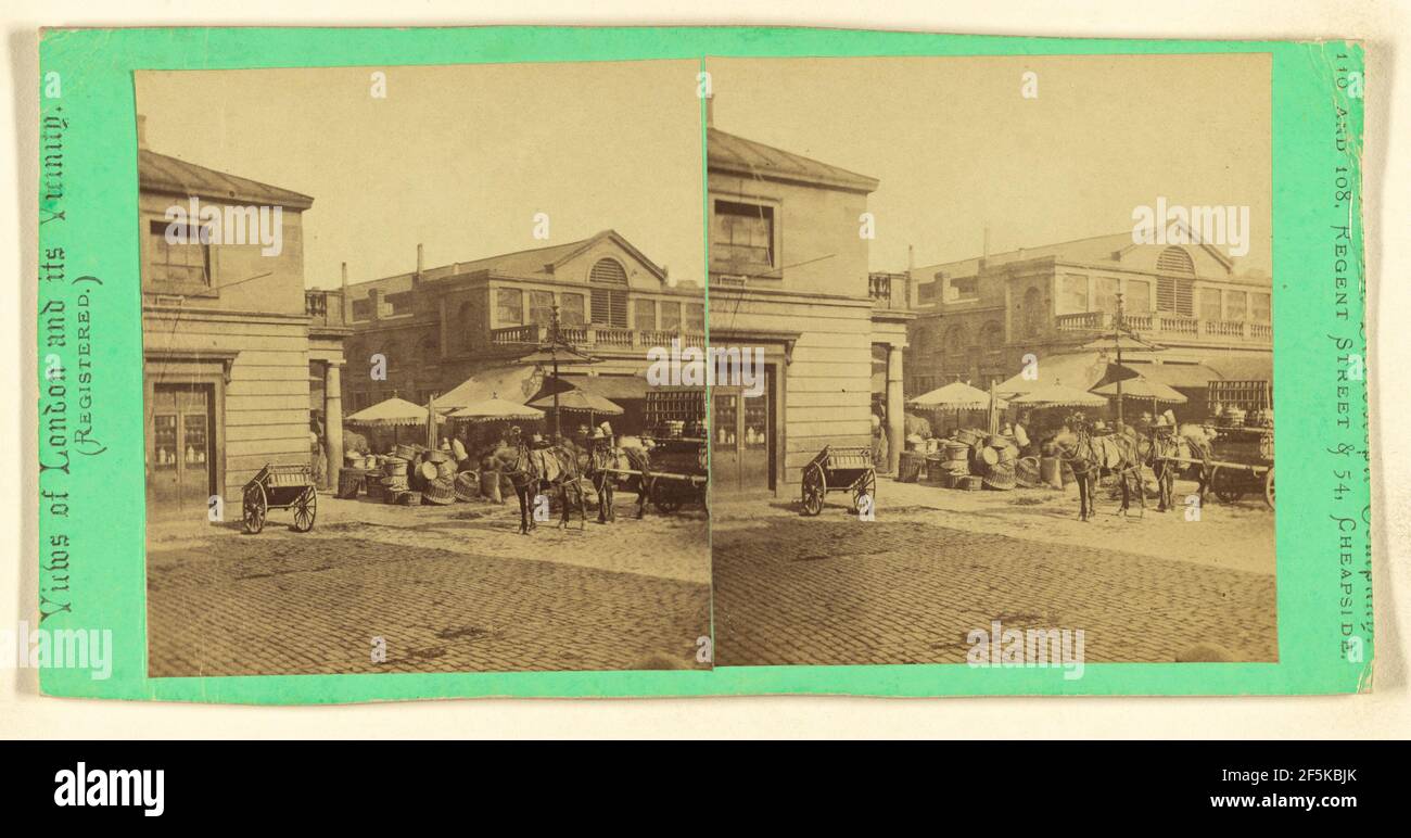 Mercato di Covent Garden. London Stereoscopic Company (attiva dal 1854 al 1890) Foto Stock
