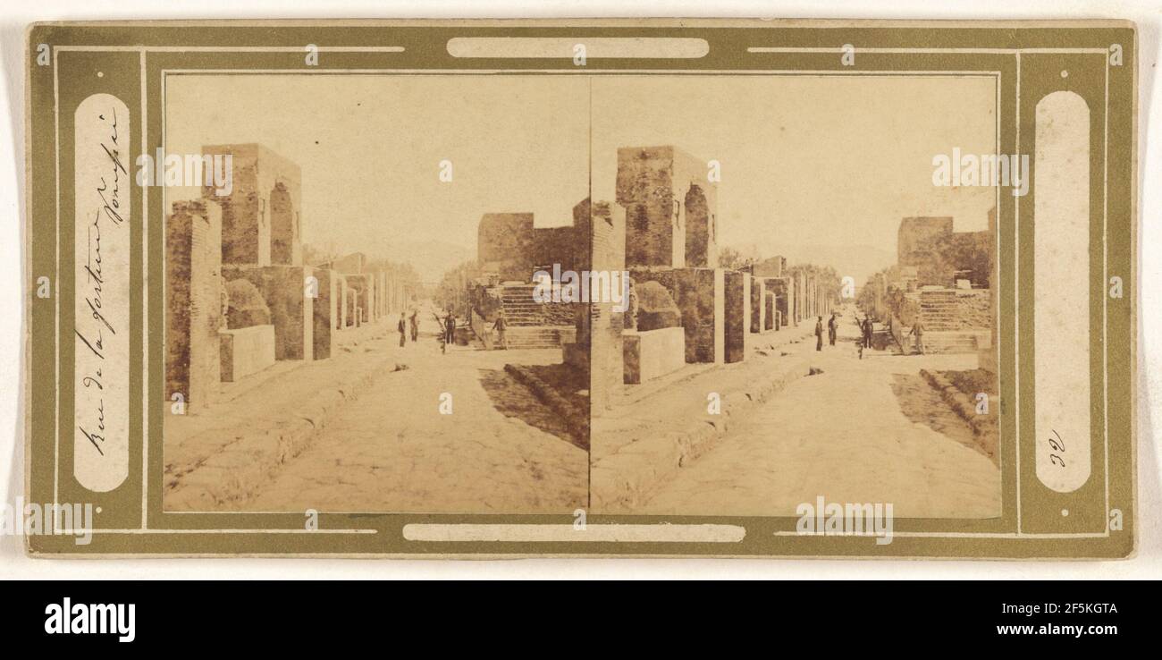 Rue de la Fortune, Pompei. Produttore sconosciuto, italiano Foto Stock