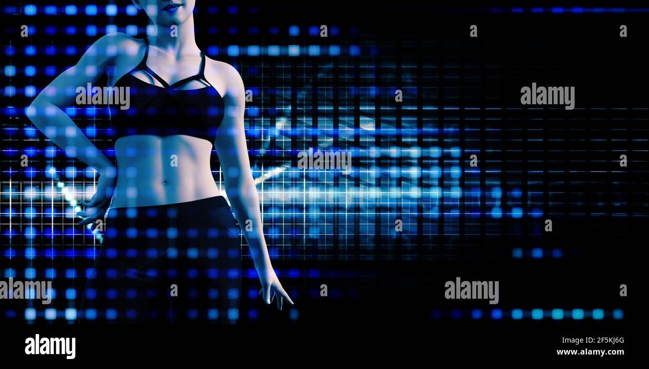 Allenamento di fitness e gli obiettivi o i bersagli come concetto di sport Foto Stock