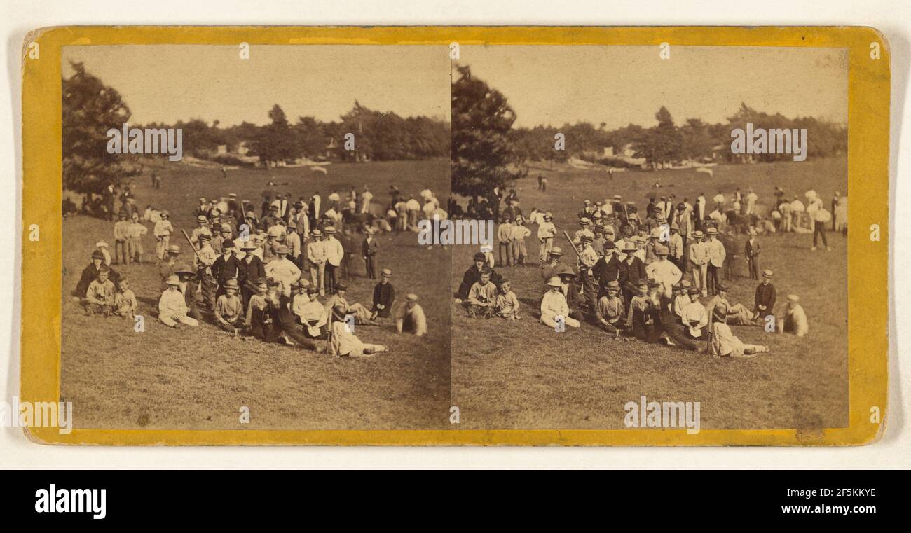 Central Park. (New York.) Base Ball giorno.. Foto Stock