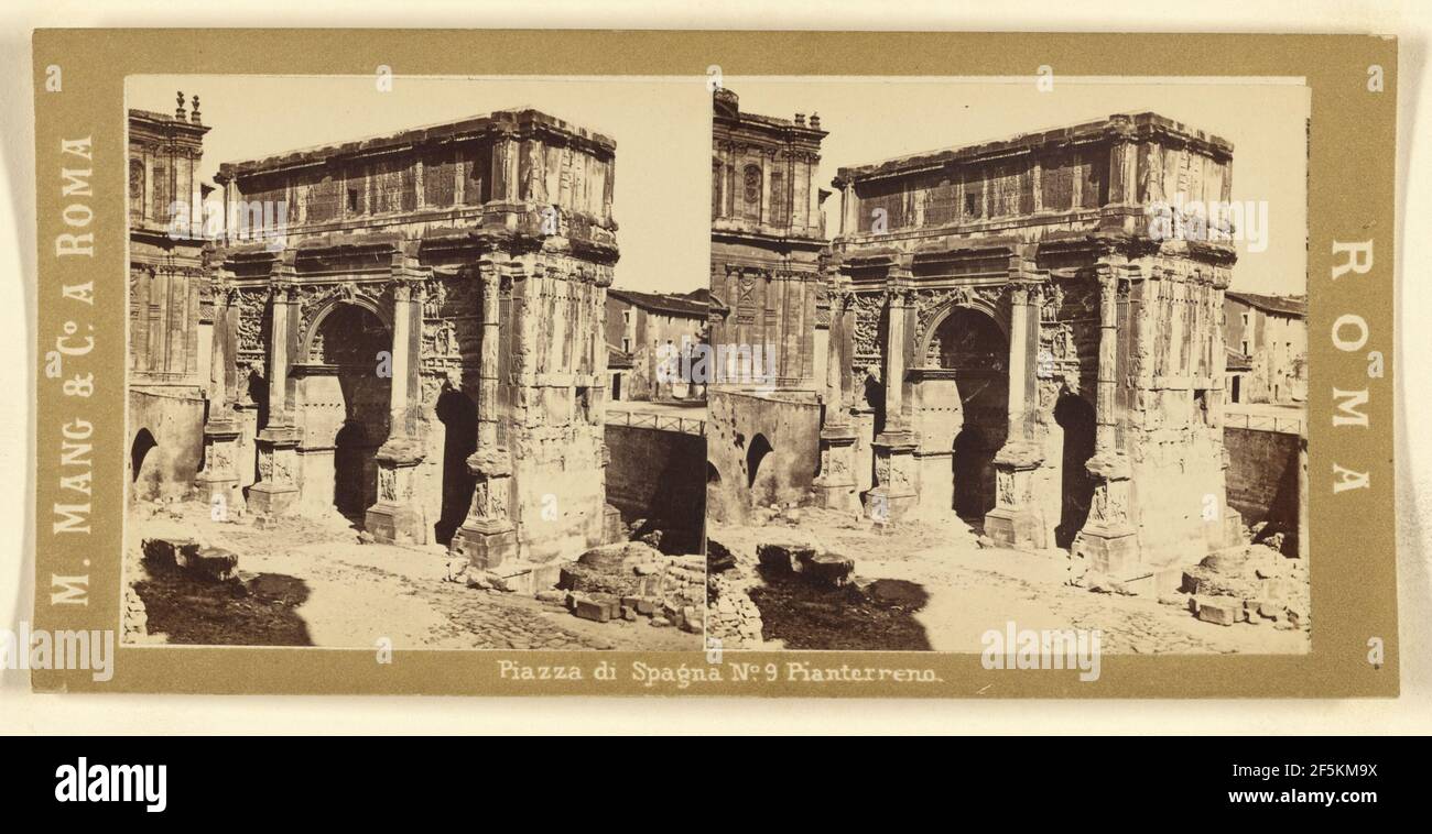 Arco di Settimo Severo. Michele Mang & Company Foto Stock
