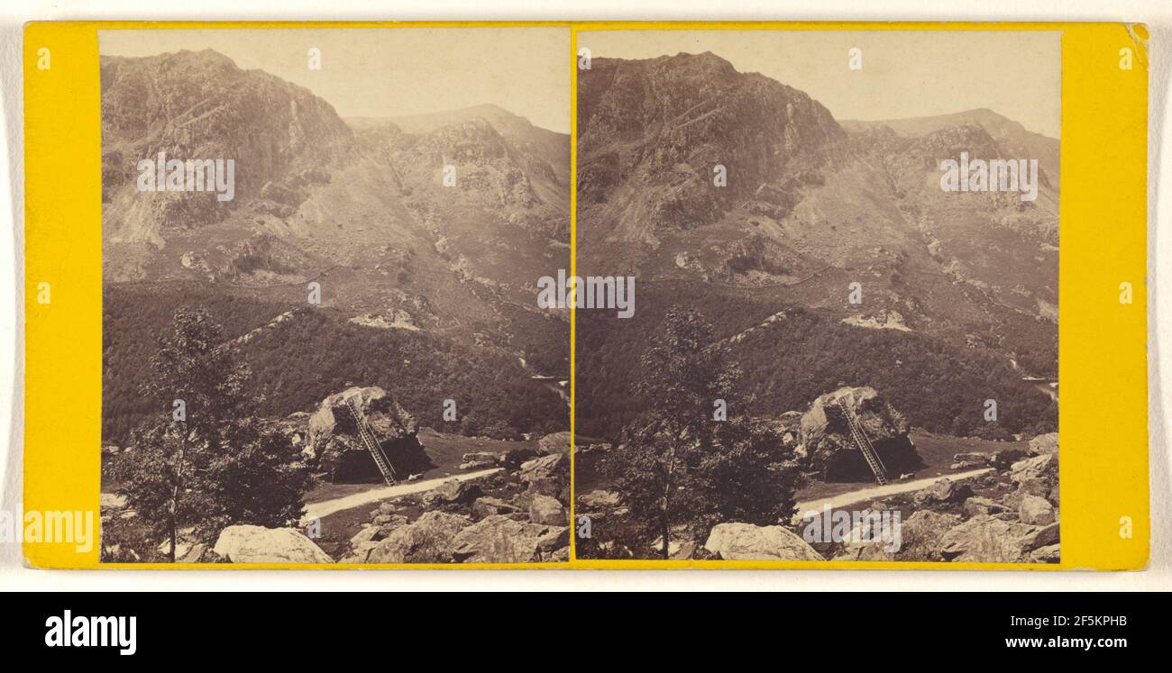 The Bowder Stone - Borrowdale.. George Washington Wilson (Scottish, 1823 - 1893) Foto Stock