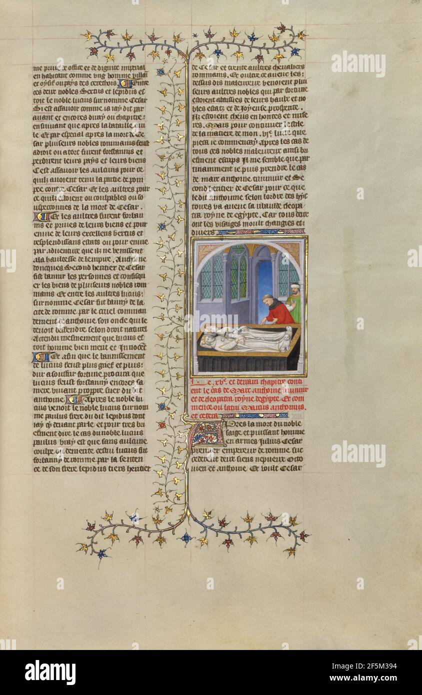 La Tomba di Marc Antony e Cleopatra. Boucicaut Master o workshop (francese, attivo circa 1390 - 1430) Foto Stock