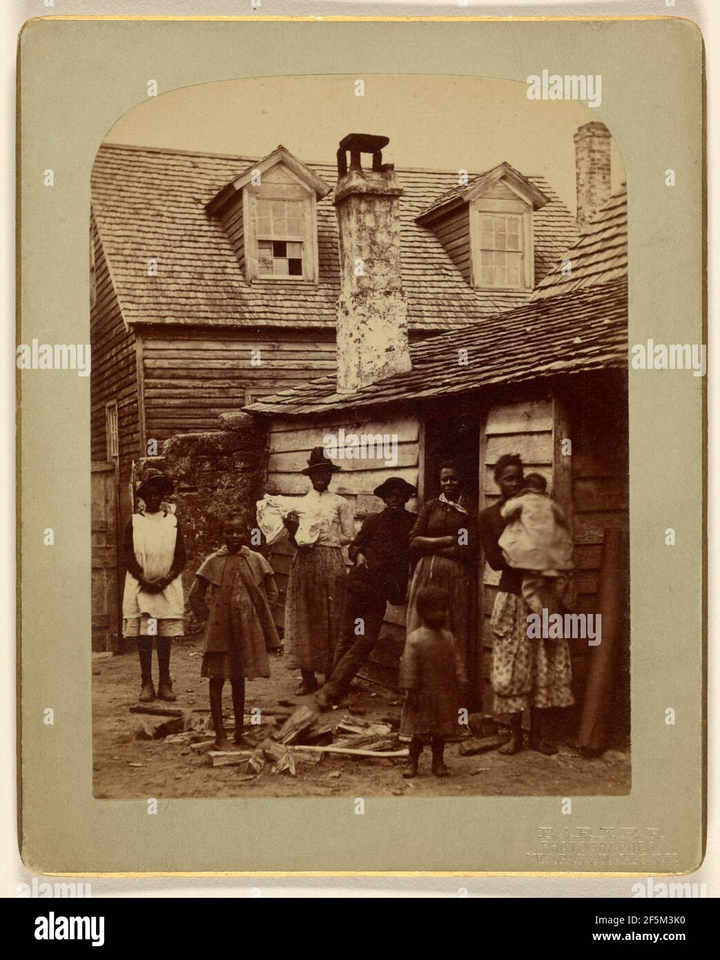 Ritratto di gruppo. George Barker (americano, 1844 - 1894) Foto Stock