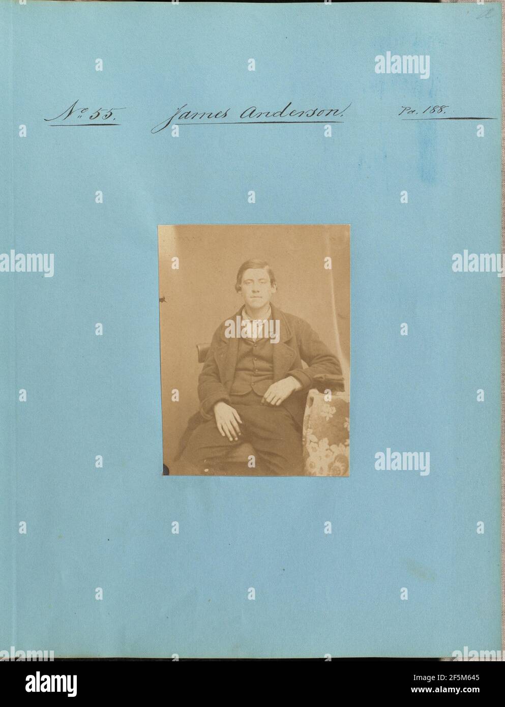 James Anderson. Sconosciuto Foto Stock