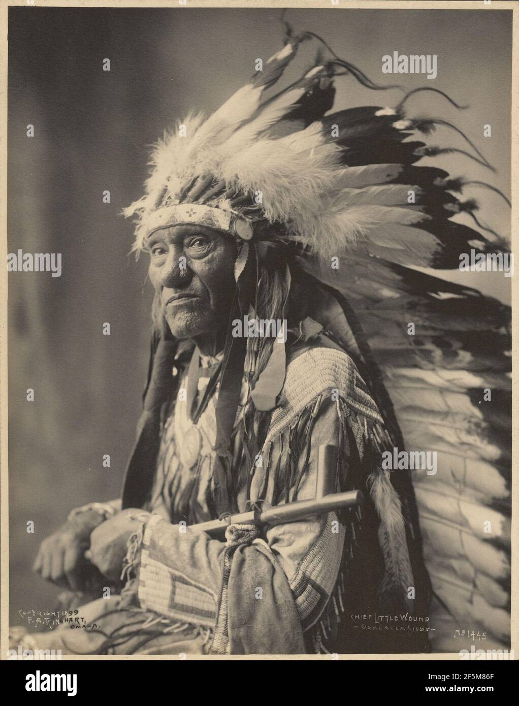 Chief Little Wound, Ogalalla Sioux. Foto Stock