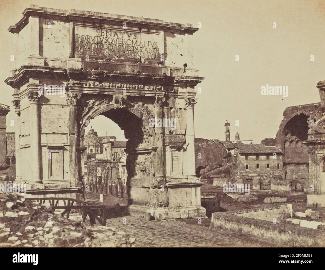 Arco di Tito, Roma. Jane Martha St. John (British, 1801 - 1882) Foto Stock