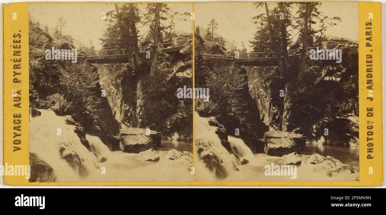 Pont d'Espagne, Cauterets. Jules Andrieu (francese, 1816 - dopo il 1876) Foto Stock
