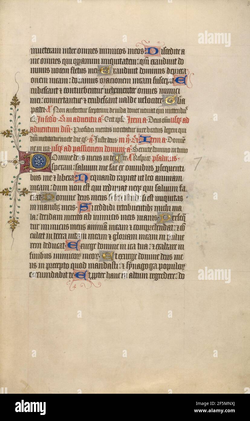 Pagina di testo decorata. Sconosciuto Foto Stock