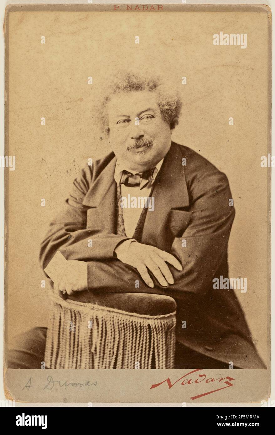 Alexandre Dumas père. Foto Stock