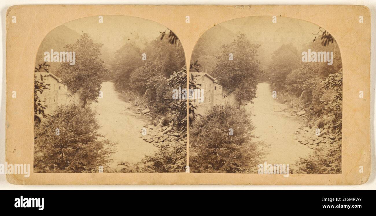 Vista sul Wissahickon.. Attribuito a Bartlett & French Foto Stock