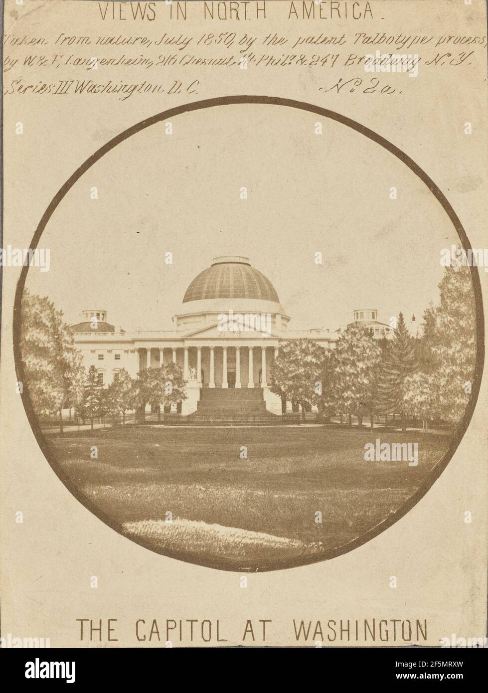 Il Campidoglio a Washington. I fratelli Langenheim Frederick e William Langenheim (americani, fondati nel 1842, sciolti nel 1874) Foto Stock