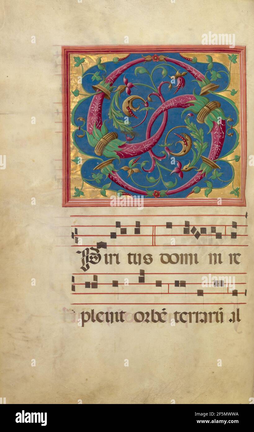 Decorato iniziale S. sconosciuto Foto Stock