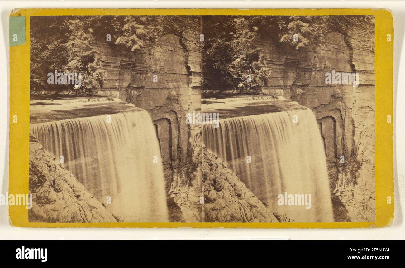 Top of Taughannock caduta. Ithaca, New York. Foto Stock