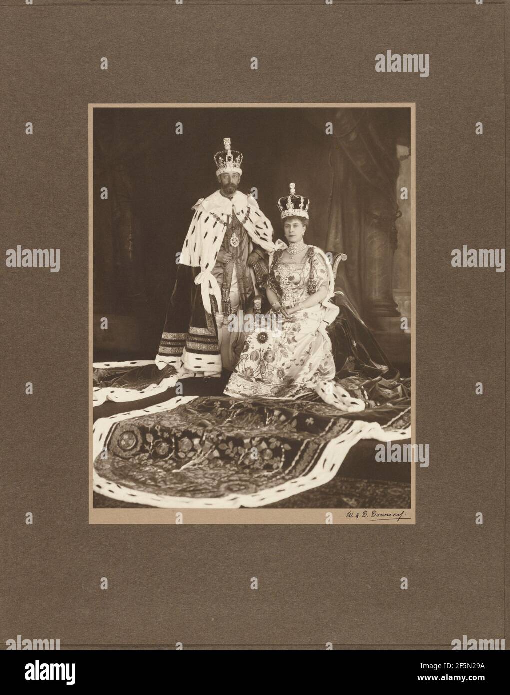 Incoronazione di Re Giorgio V e della Regina Maria. William Downey (British, 1829 - 1915) Foto Stock