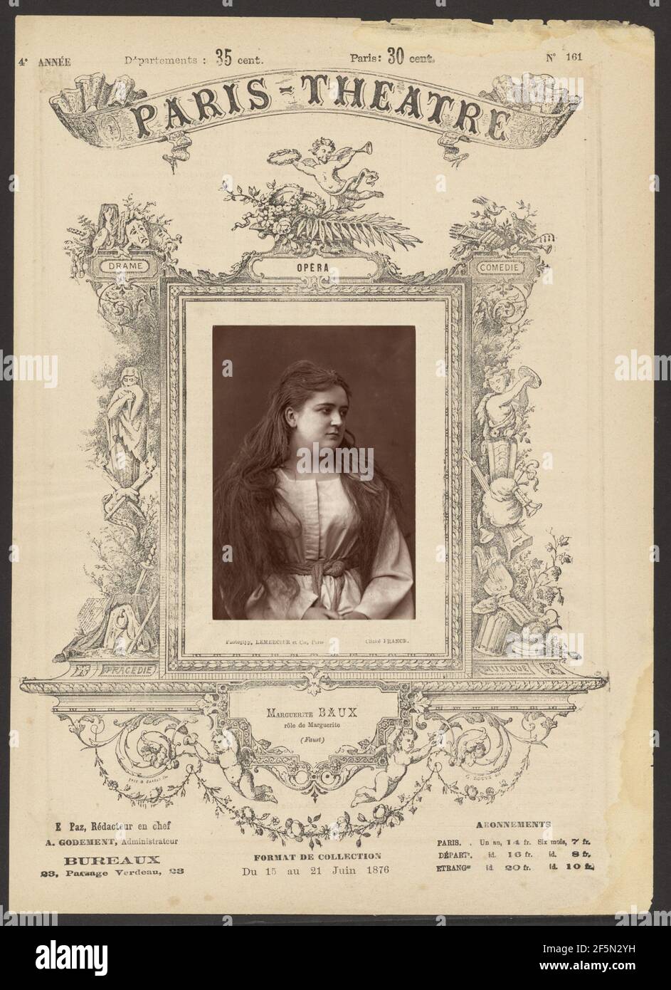 Marguerite Baux. Franck (François-Marie-Louis-Alexandre Gobinet de Villecholles) (Francese, 1816 - 1906) Foto Stock