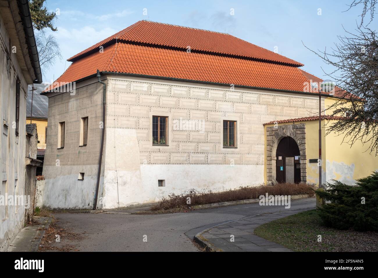 Museo Civico di Čelákovice, una città della Boemia Centrale. Ex forte. Foto Stock