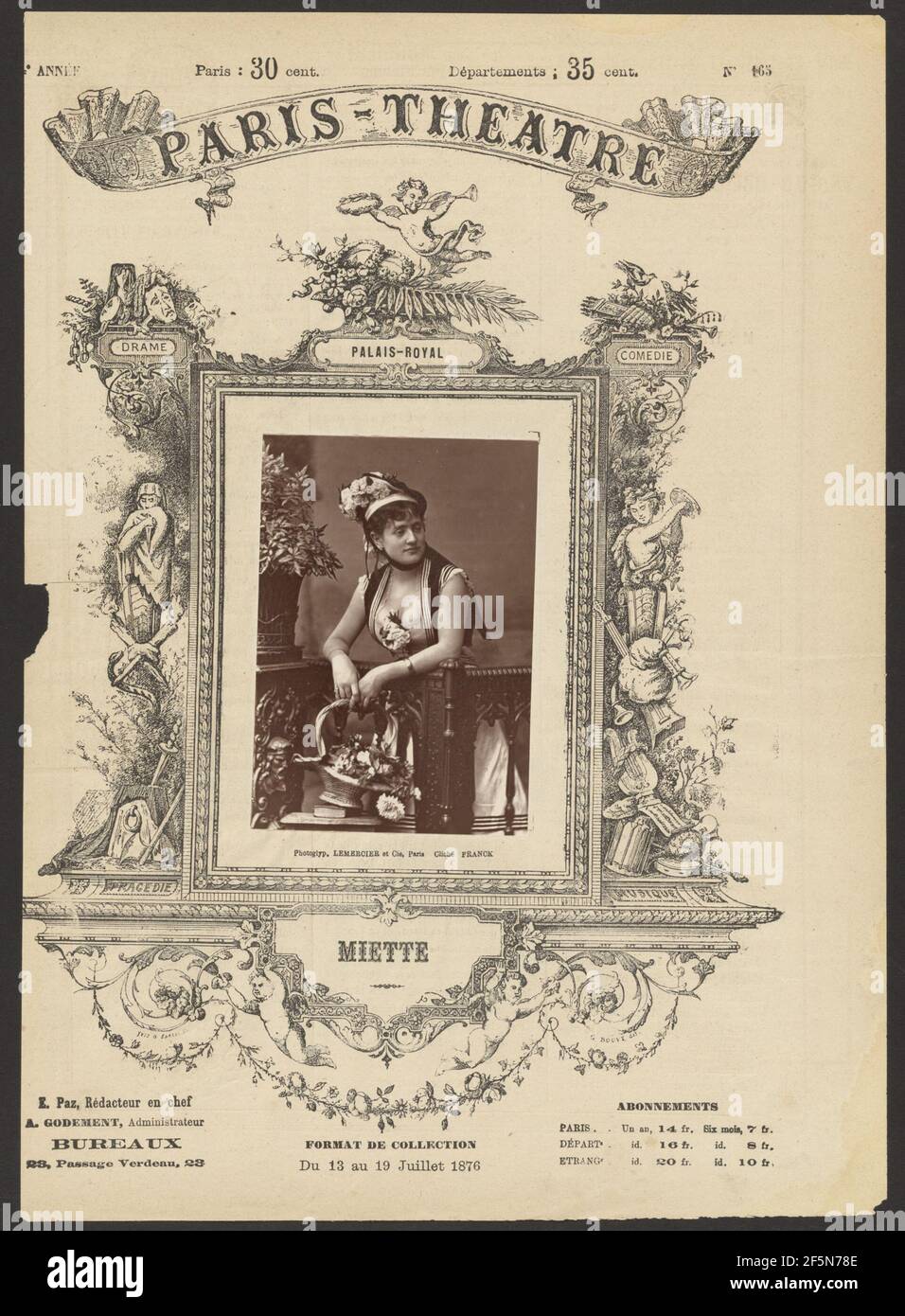 Miette. Franck (François-Marie-Louis-Alexandre Gobinet de Villecholles) (Francese, 1816 - 1906) Foto Stock