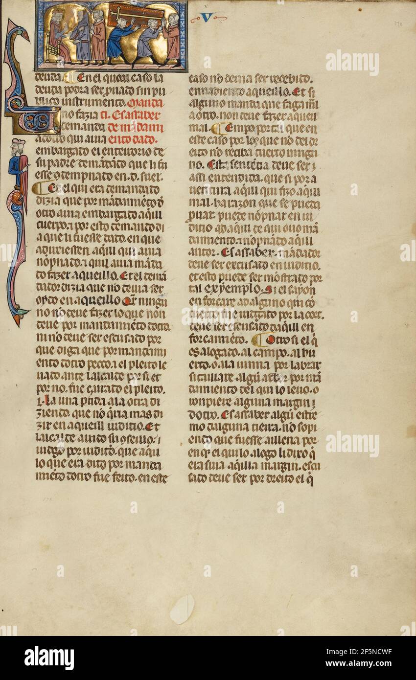 Una disputa su una sepoltura. Foto Stock