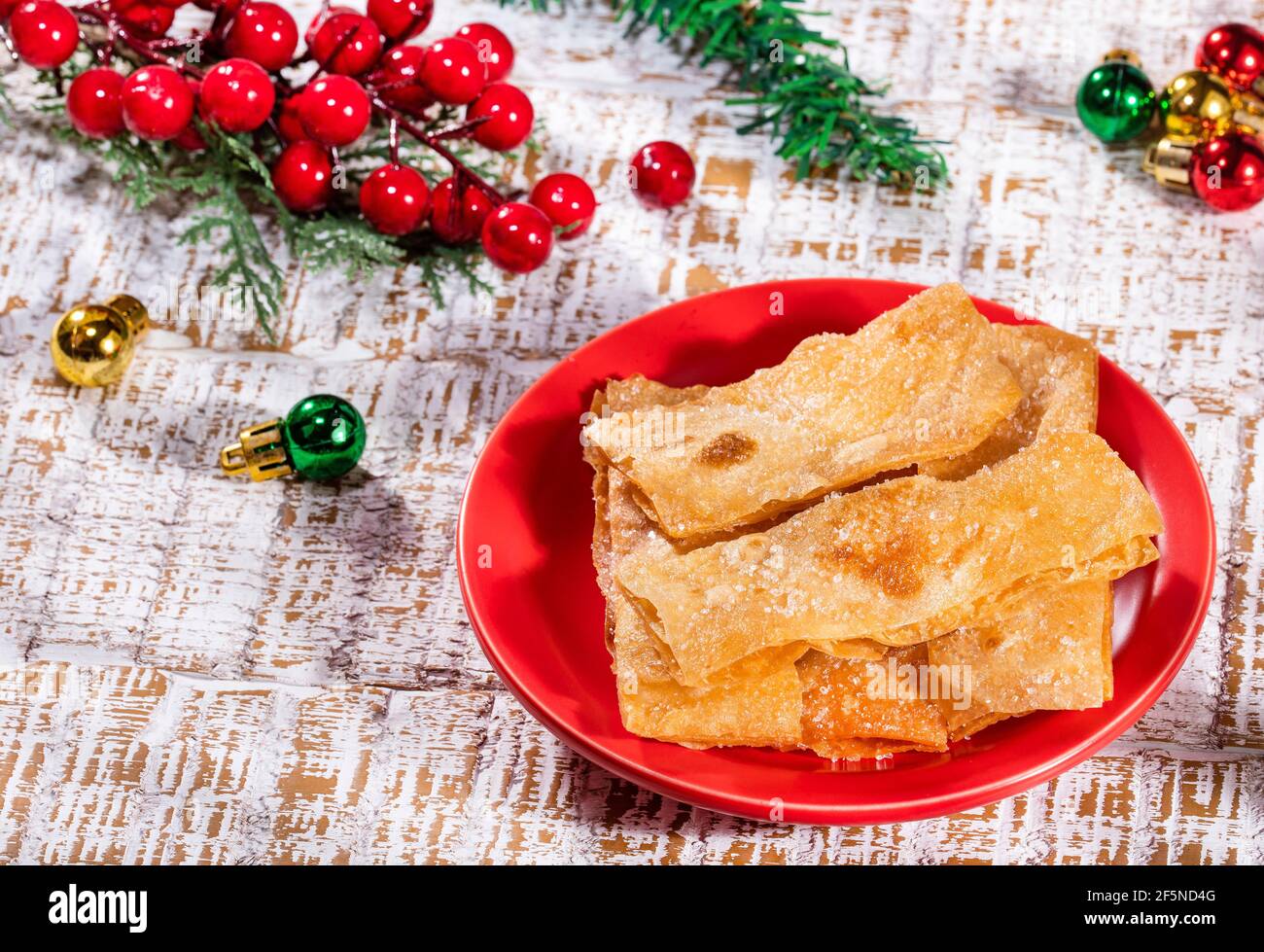 Pasta sfoglia per addolcire la cena di Natale colombiana Foto stock - Alamy