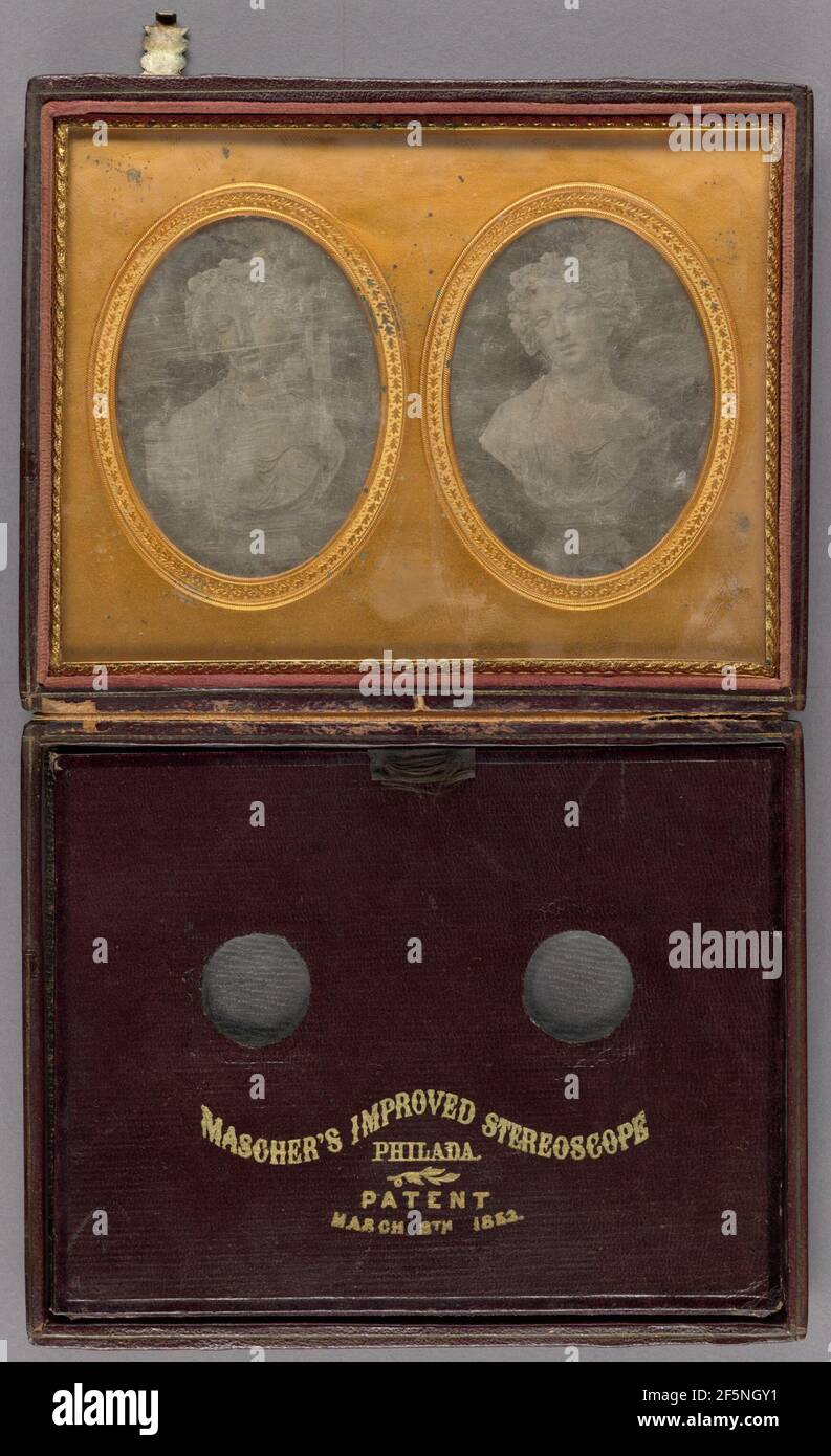 Studio della scultura del busto femminile. Produttore sconosciuto, americano Foto Stock