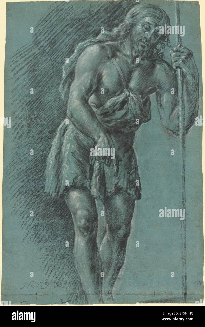 San Giovanni Battista. Juan Conchillos Falcó (spagnolo, 1641 - 1711) Foto Stock